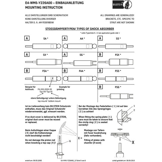 Bilstein B6 1995 Chevrolet Corvette Base Rear 46mm Monotube Shock Absorber