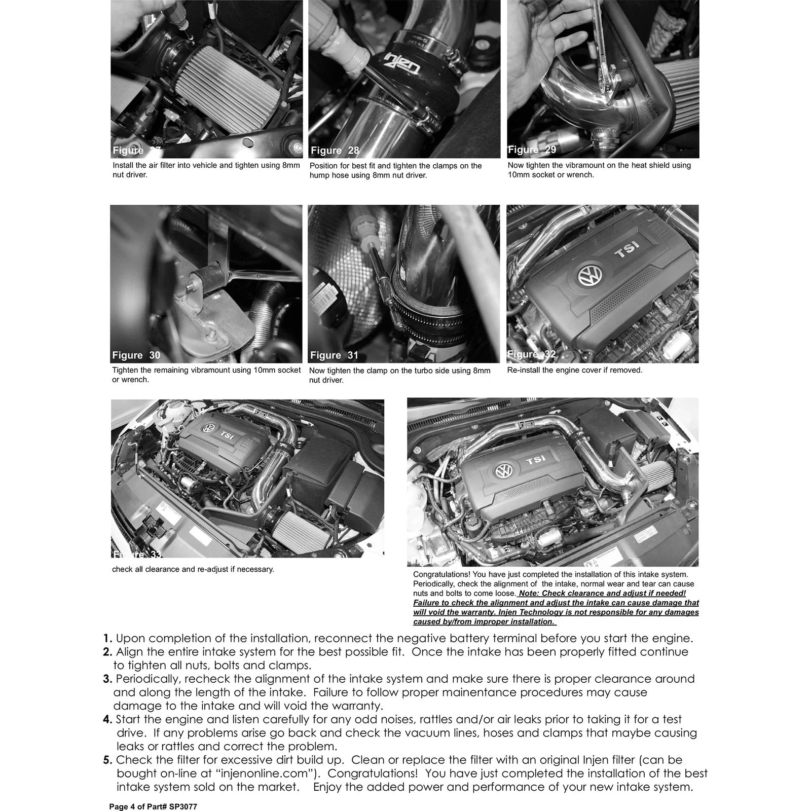 Injen 14-18 VW MKVI (MK6) Jetta GLI 1.8L Turbo TSI Polished Short Ram Intake w/MR Tech & Heat Shield