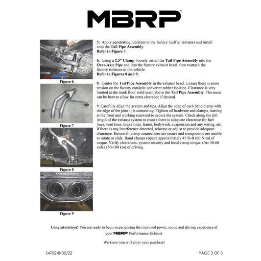 MBRP 13-18 Hyundai Veloster Turbo 2.5in AL Cat Back - Dual Exit