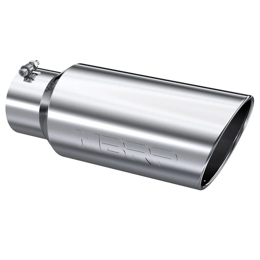 MBRP Universal Tip 7in O.D. Rolled End 5in inlet 18in length - T304 (SINGLE TIP)