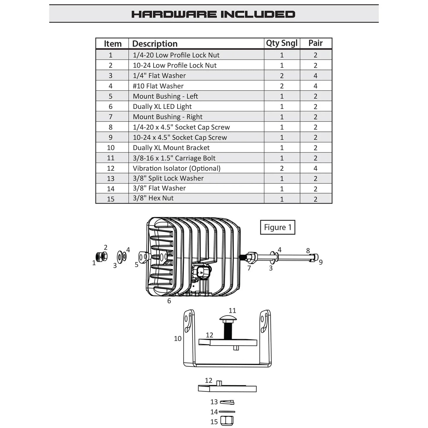 Rigid Industries D2 XL Specter Diffused - (Set of 2)