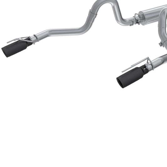 MBRP 99-04 Ford Mustang GT 4.6L 2.5in. Dual Split Rear AL Cat Back w/ 3.5in. Dual Wall Blk. Tips