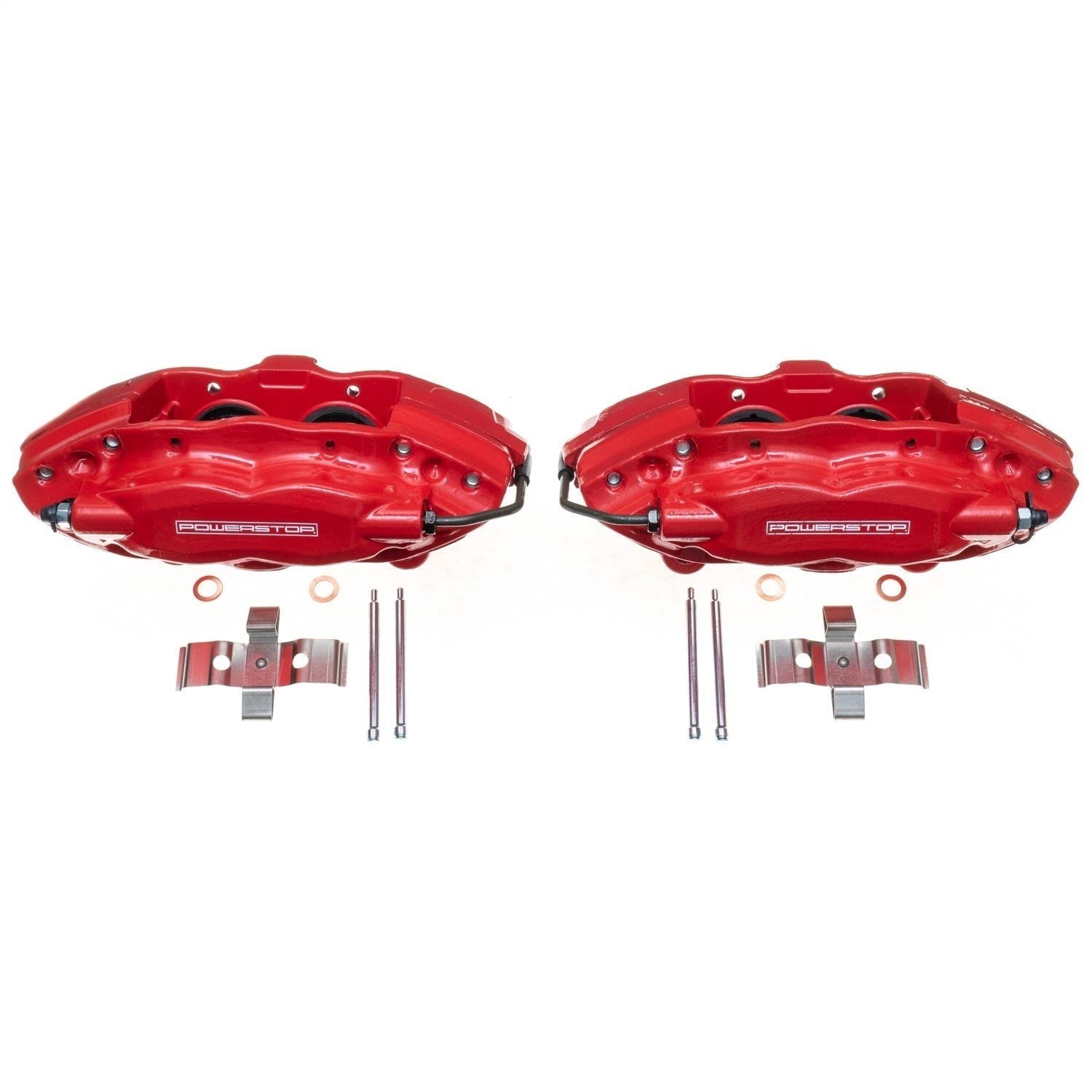Power Stop 05-10 Chrysler 300 Rear Red Calipers w/o Brackets - Pair