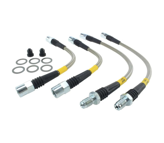 StopTech Stainless Steel Brake Lines (Rear) - BMW E8X 07 - 13 / E9X 07 - 08 Except 328 & 335 Fits All Years - ABS Auto Body