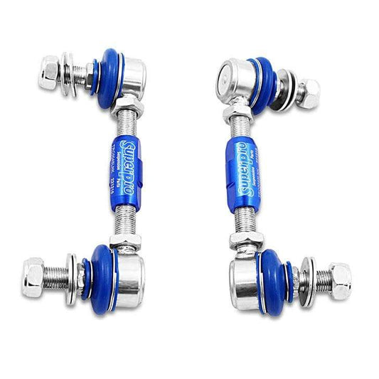 SuperPro 2015 BMW 228i Base Rear HD Adjustable End Link Set (10mm Studs 125mm-145mm Length)