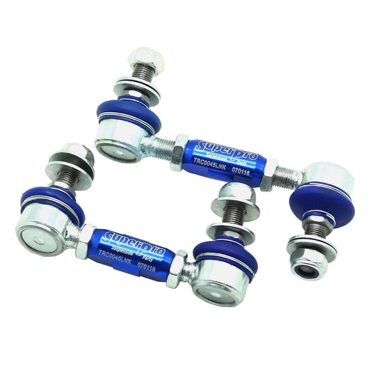 SuperPro 1997 Chevrolet Corvette 0 Front HD Adjustable End Link Set (12mm Studs 100mm-120mm Length)