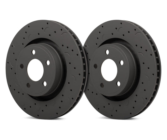 Hawk Talon 2010 Audi A3 Base Drilled and Slotted Front Brake Rotor Set