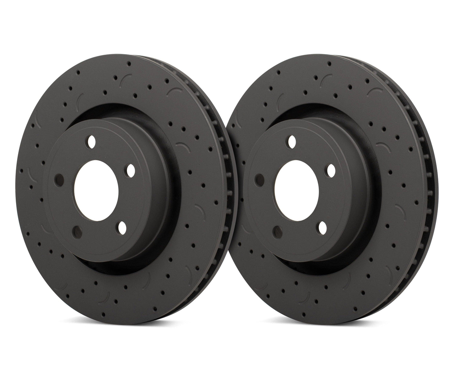 Hawk Talon 2012 Buick Regal Brembo Calipers Drilled and Slotted Front Brake Rotor Set