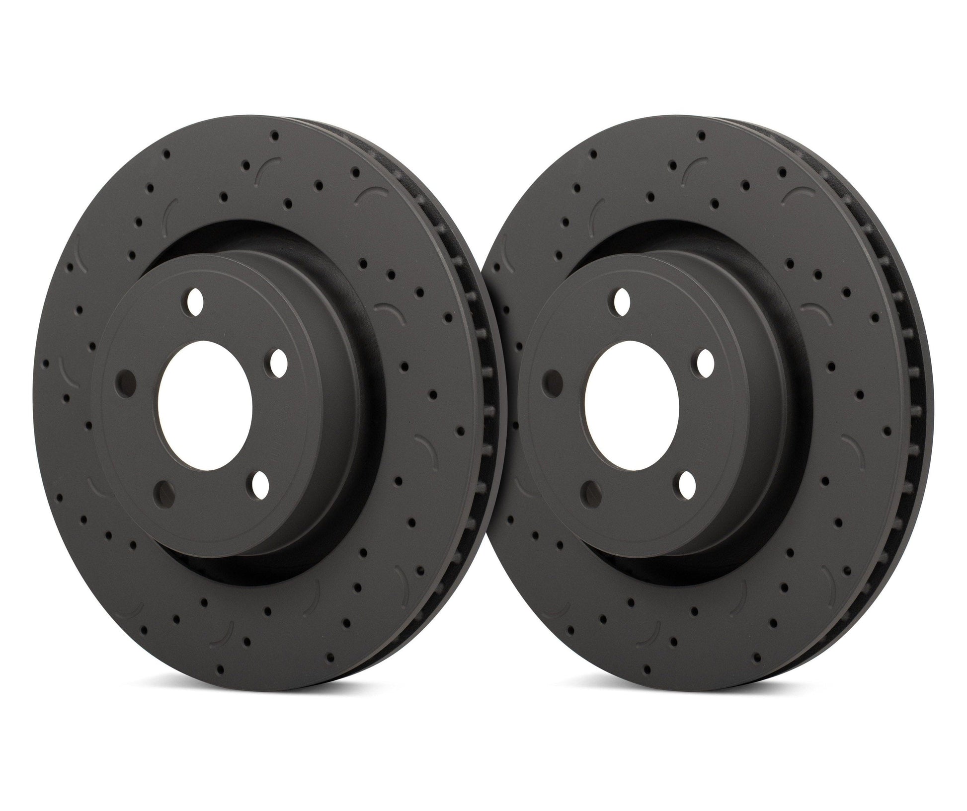Hawk Talon 2012 Buick Regal Brembo Calipers Drilled and Slotted Front Brake Rotor Set