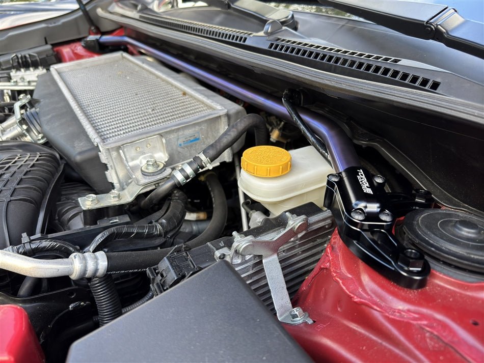 Torque Solution 2022+ Subaru WRX Strut Brace - Titanium Burnt Blue