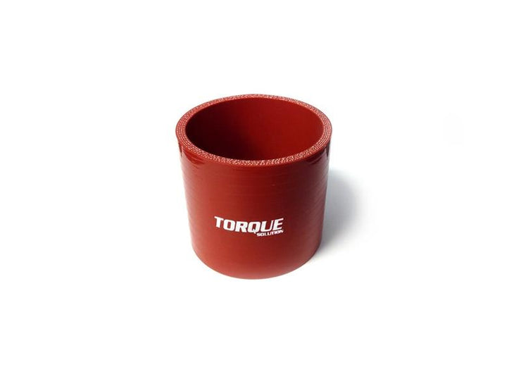 Torque Solution 2.5" Straight Silicone Coupler - Red (TS-CPLR-S25R)