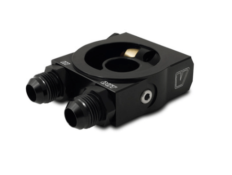 Vibrant Thermostatic Oil Cooler Sandwich Adapter w/Thermostat