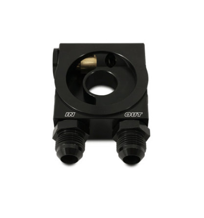 Vibrant Thermostatic Oil Cooler Sandwich Adapter w/Thermostat