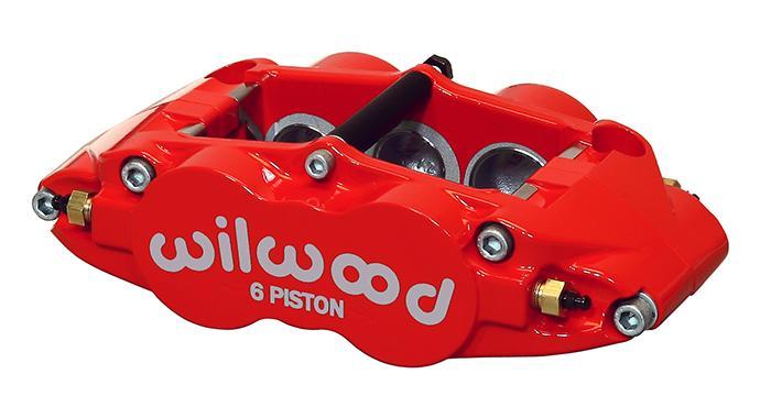 Wilwood Narrow Superlite 6R Front Hat Kit 12.88in Drill Red 2012-Up Toyota / Scion FRS w/ Lines