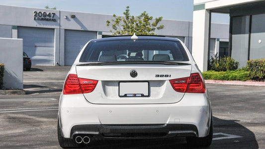 M Tech 3D Style Carbon Fiber Rear Diffuser - E90 3 Series