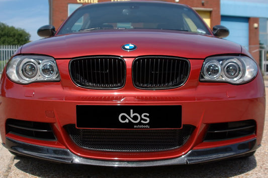 ICARBON Style Carbon Fiber Front Lip - BMW E82 1-series