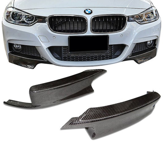 Carbon Fiber Front Splitters for M-Sport Bumper - F30 3-Series
