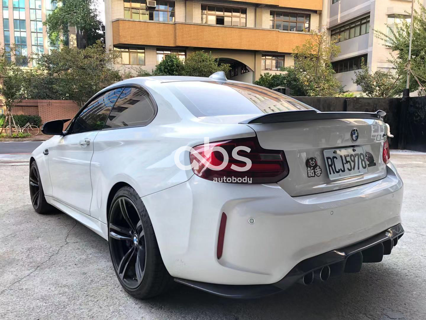 F87 M2 F22 2 SERIES CARBON FIBER HIGH KICK TRUNK LIP