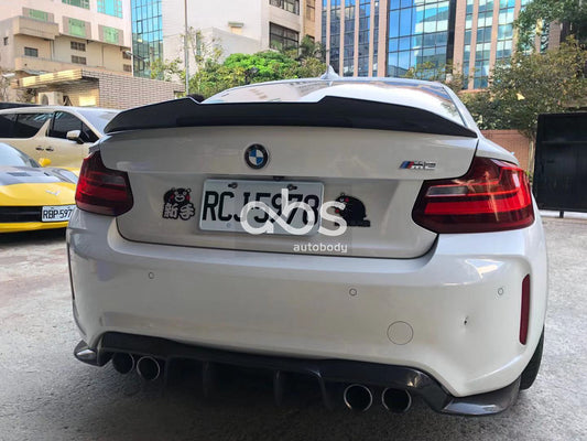 F87 M2 F22 2 SERIES CARBON FIBER HIGH KICK TRUNK LIP