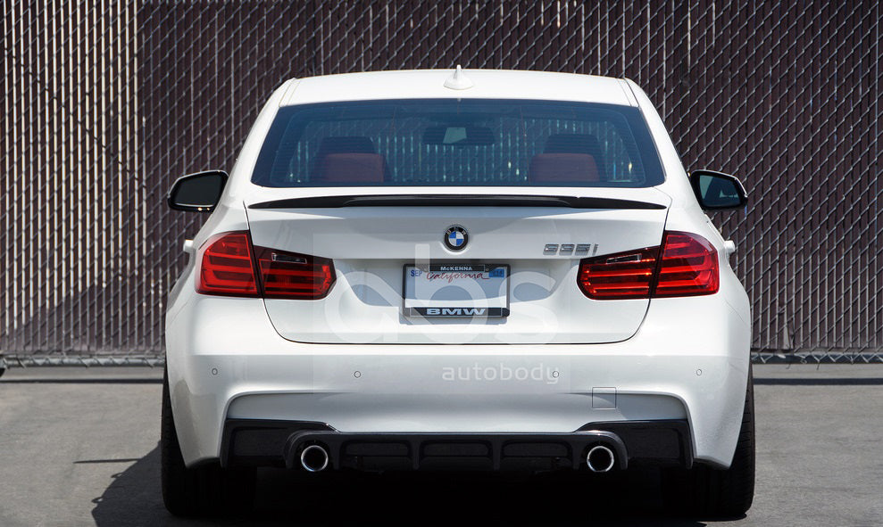 BMW F30 Performance-Style Carbon Fiber Trunk Lip