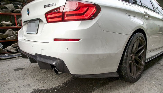BMW F10 M5 M Sport Carbon Fiber Rear Bumper Side Skirts