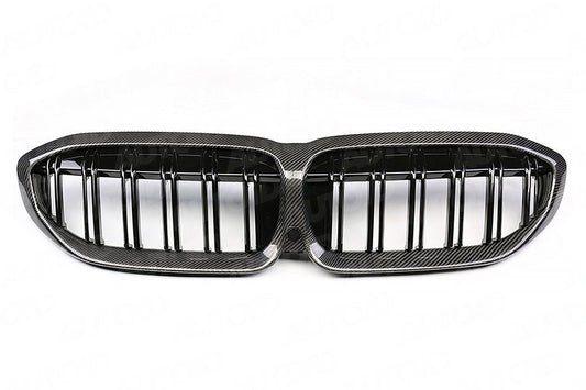 CARBON FIBER FRONT KIDNEY GRILLS - G20 3-SERIES