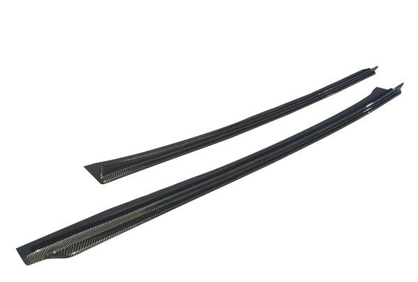 BMW F10 5-SERIES CARBON FIBER 3D STYLE SIDE SKIRT EXTENSIONS