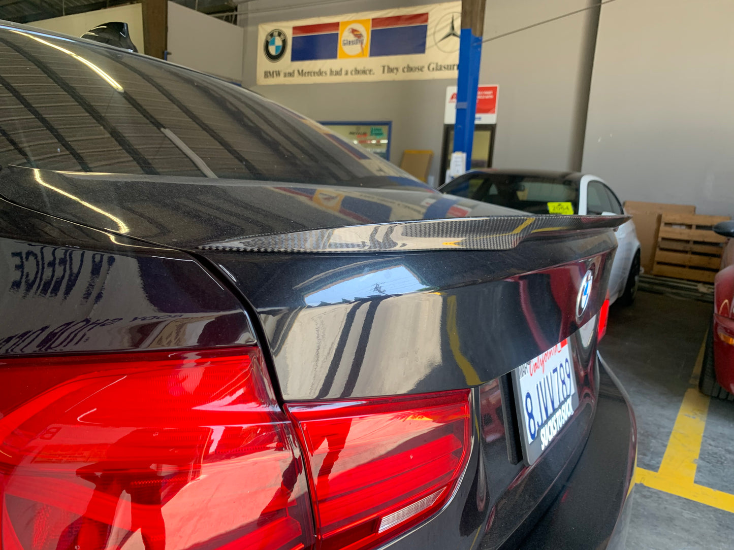 BMW F30 Performance-Style Carbon Fiber Trunk Lip